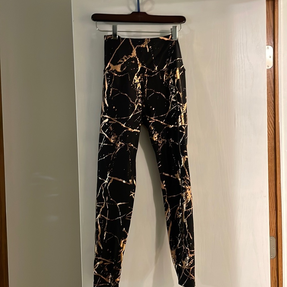 Beyond Yoga gold marbles pants